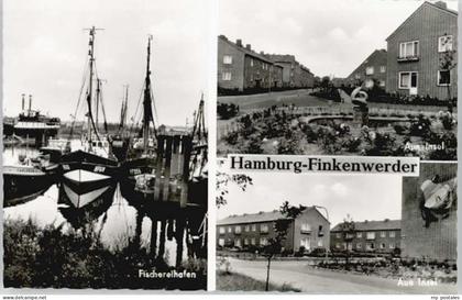 Finkenwerder Fischereihafen Aue Insel