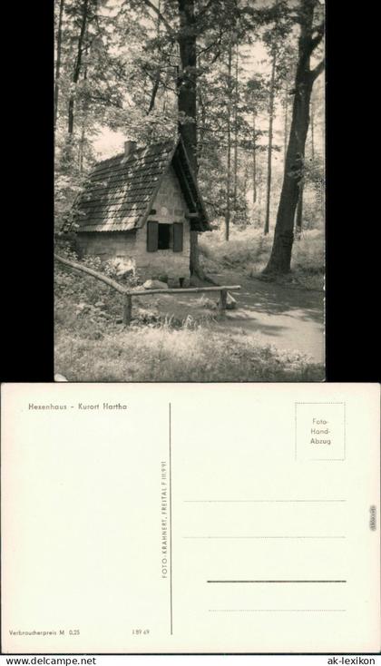 Ansichtskarte Hartha Hexenhäusel 1969