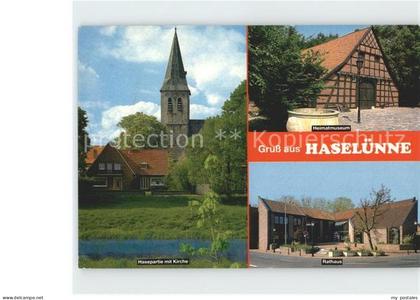 Haseluenne Heimatmuseum Hasepartie mit Kirche
