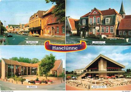 Haseluenne Stadtmitte Burghotel Rathaus Haus am See