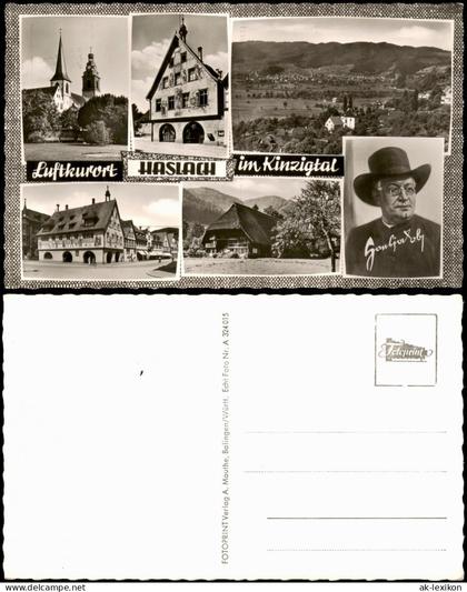 Haslach im Kinzigtal Mehrbildkarte mit Ortsansichten; Kinzigtal 1960