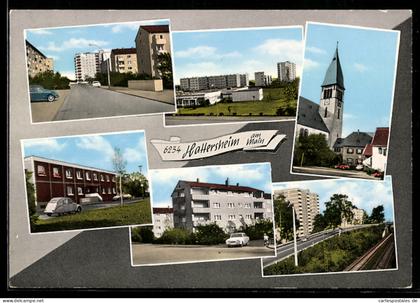 AK Hattersheim am Main, Kirche, Wohnsiedlungen, Bahnlinie