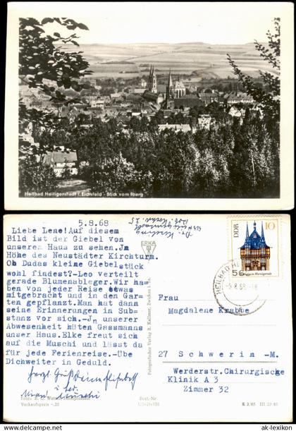 Heilbad Heiligenstadt Blick vom Iberg auf Heilbad Heiligenstadt 1965