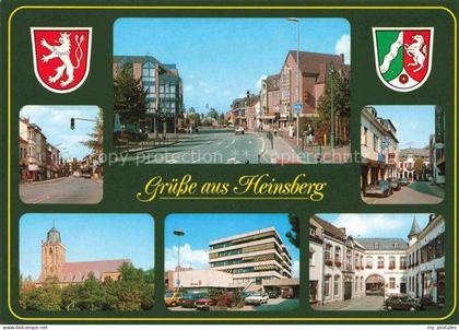 Heinsberg Rheinland NRW Haupstrasse Motive Stadtzentrum Kirche Wappen