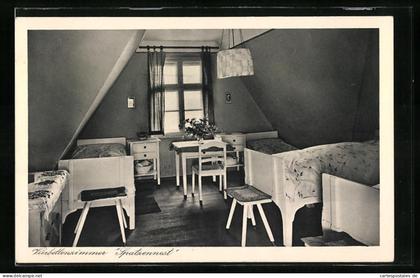 AK Hauteroda bei Heldrungen a. U., Mädchen-Erholungsheim Haus auf dem Berge, Innenansicht