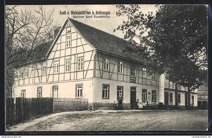 AK Heldrungen, Gasthaus Waldschlösschen von Karl Forstreuter