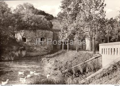 Heldrungen - Krummes Tor - castle - Historische Statten in Thuringen - DDR Germany - unused