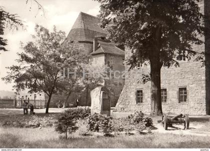 Heldrungen - Teilansicht der Wasserburg - castle - Historische Statten in Thuringen - DDR Germany - unused