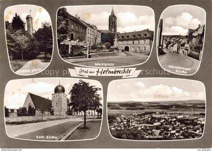Haide Helmbrechts Kirchbergturm Marktplatz Muenchberger-Strasse Kath.-Kirche Dac