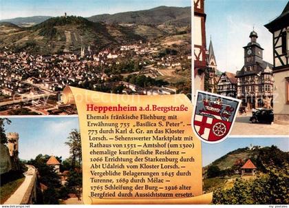 Heppenheim Bergstrasse Fliegeraufnahme