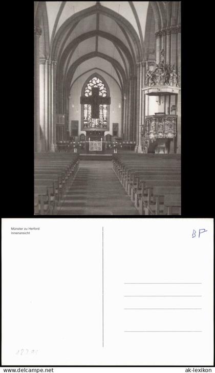 Ansichtskarte Herford Innenansicht Münster zu Herford 1970