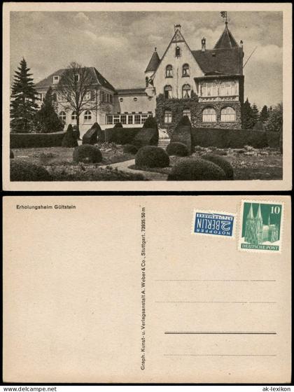 Ansichtskarte Gültstein-Herrenberg Erholungsheim Gültstein 1952