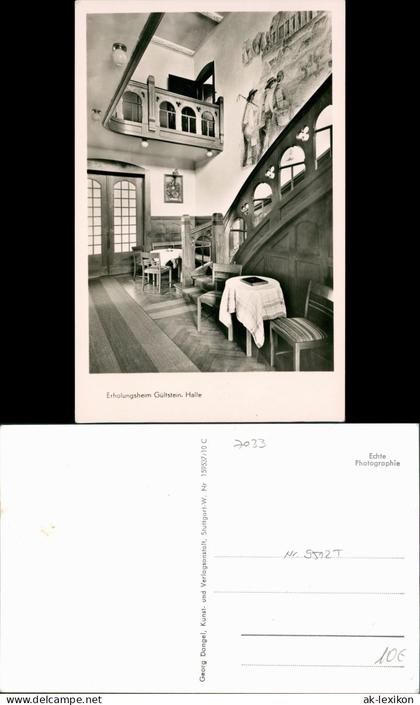 Gültstein-Herrenberg Erholungsheim Gültstein, Halle, Innenansicht 1960