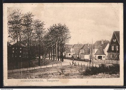 AK Herzogenrath, Tiergarten, Strassenpartie