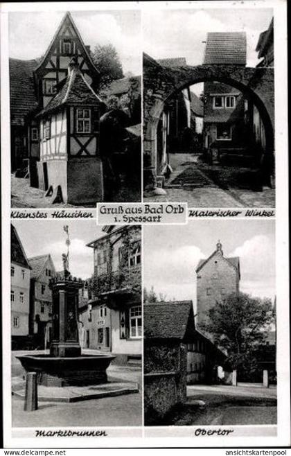10 alte Ansichtskarten Bad Orb im Main Kinzig Kreis Hessen, Diverse Ansichten