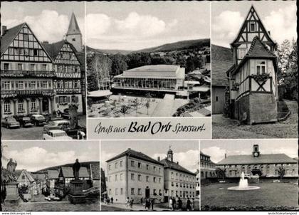 10 alte CPA Bad Orb im Main Kinzig Kreis Hessen, diverse Ansichten