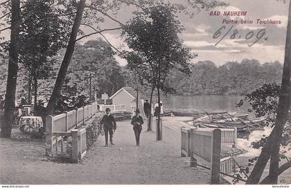 Bad Nauheim Teich Bootsteg Kat. Bad Nauheim