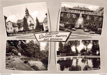 Birstein Main-Kinzig-Kreis Hessen Kath-Kirchpartie Schloss Brunnen Parkpartie Sc