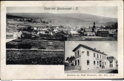 CPA Bleidenstadt Taunusstein, Gasthaus zur Stadt Wiesbaden, Carl Hch. Jung