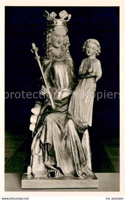 Kiedrich Pfarrkirche St. Valentin Madonna mit Kind 14. Jhdt.