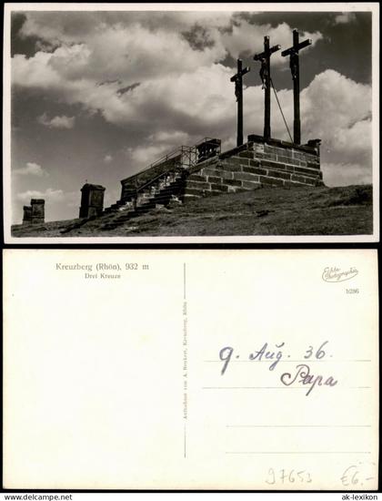 Kreuzberg (Rhön) Kreuzberg (Rhön) 932 m Drei Kreuze Berg-Ansicht 1936