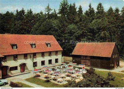 Lettgenbrunn Jossgrund Main-Kinzig-Kreis Hessen Jagdhaus Horst Gasthaus Gartente