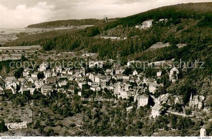 Lindenfels Odenwald Fliegeraufnahme mit Hotel Odenwald