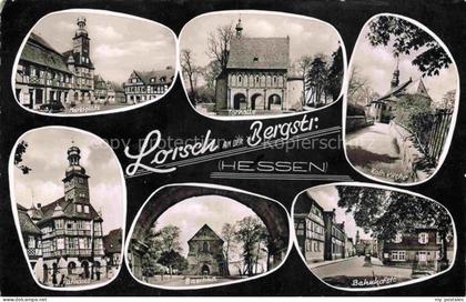 Lorsch Bergstrasse Hessen Marktplatz Torhalle Basilika Rathaus Kath-Kirche Bahnh