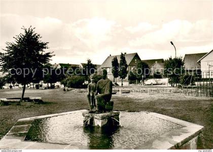 Rasdorf Huenfeld Brunnen Ortspartie