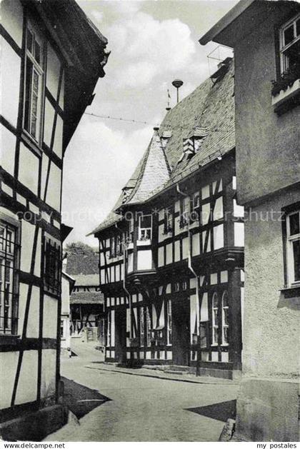 Schotten Vogelsbergkreis Hessen Rathauswinkel Fachwerkhaeuser Gasse Altstadt Pfl
