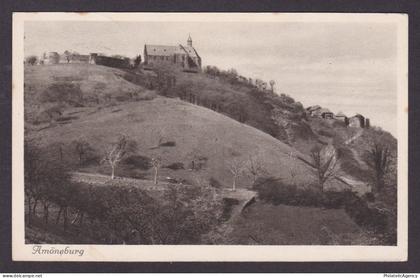 Vintage postcard hilltop town view church Amoeneburg Germany Hesse