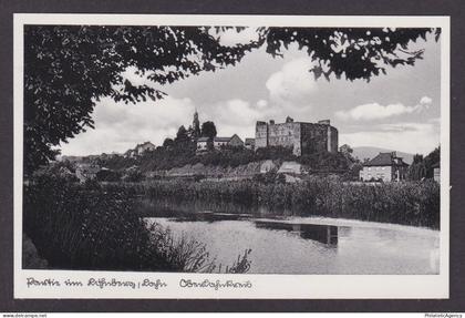Vintage postcard Runkel panoramic view Lahn river castle Hesse Germany 1939