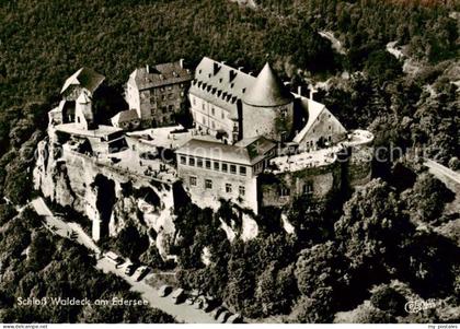 Waldeck  Edersee Schloss Waldeck Fliegeraufnahme