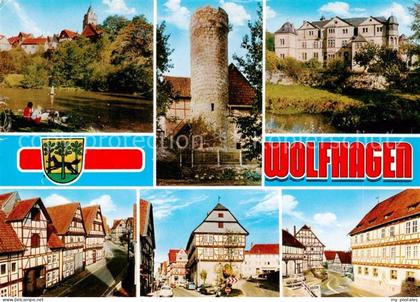 Wolfhagen Panorama Burgturm Schloss Fachwerkhaeuser