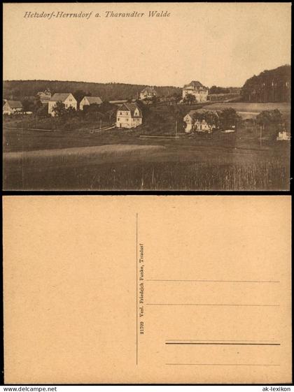 Ansichtskarte Herrndorf-Halsbrücke Häuser am Hang Hetzdorf 1920