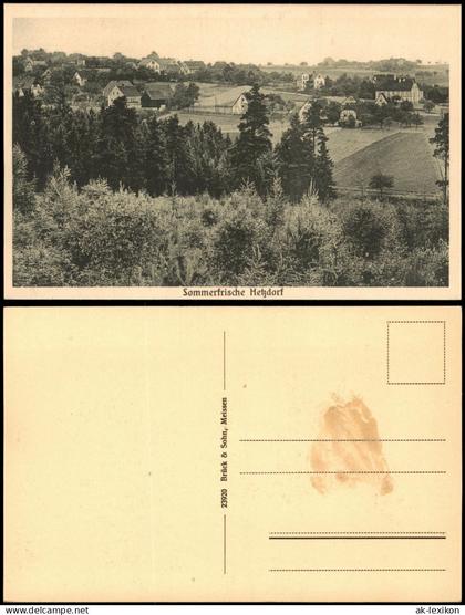 Ansichtskarte Hetzdorf-Halsbrücke Blick auf den Ort 1927