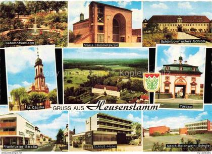 Heusenstamm Bahnhofsanlage Maria Himmelskron Schloss St. Caecilia-Kirche Torbau