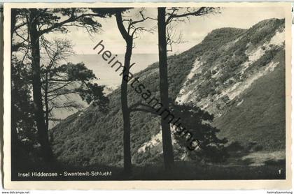 Insel Hiddensee - Swantewit-Schlucht - Foto-Ansichtskarte