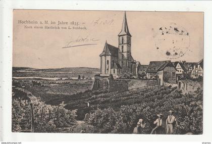 CP ALLEMAGNE HOCHHEIM a.m. Im jahre 1835 Nach elnem Stahlstich von l.Hohbock