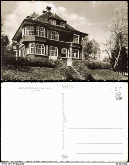 Ansichtskarte Höchenschwand Ortsansicht mit Jagdhaus 1960