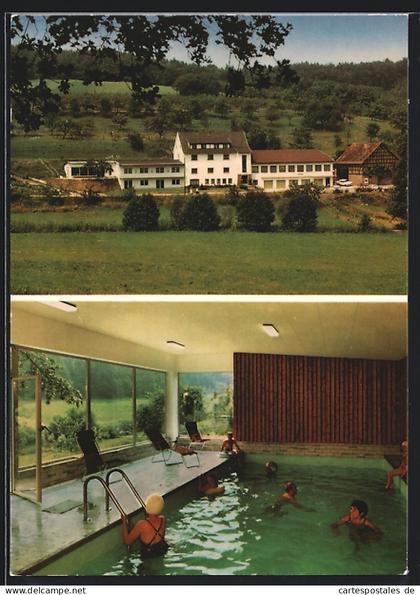 AK Annelsbach bei Höchst, Pension Dornrös`chen, mit Hallenbad