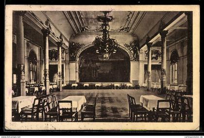 AK Hohndorf /Erzgeb., Hotel Deutsches Haus, Innenansicht