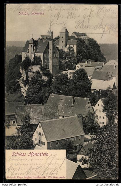 AK Hohnstein /Sächs. Schweiz, Schloss Hohnstein