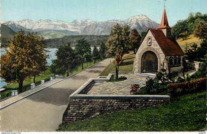 CPM Kussnacht a rigi (schweiz) gedachtniskapelle konigin astrid von belgien 29 8 1935