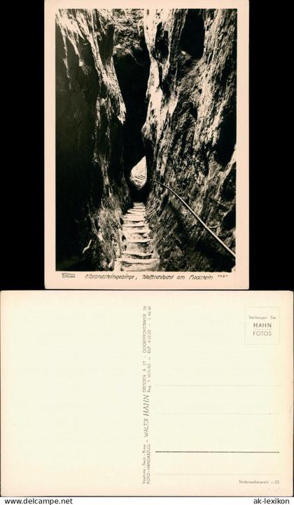 Hohnstein (Sächs. Schweiz) Wolfsschlucht, Sächs. Schweiz 1928 Walter Hahn:3291