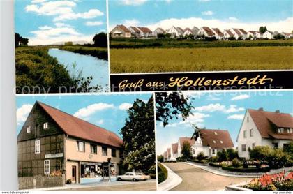 Hollenstedt Nordheide Gasthaus Wohnhaeuser Wohnsiedlung Partie am Wasser