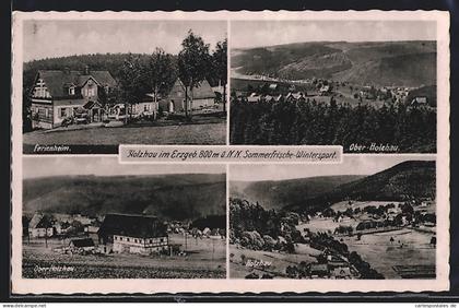 AK Holzhau im Erzgeb., Ferienheim und Ober-Holzhau