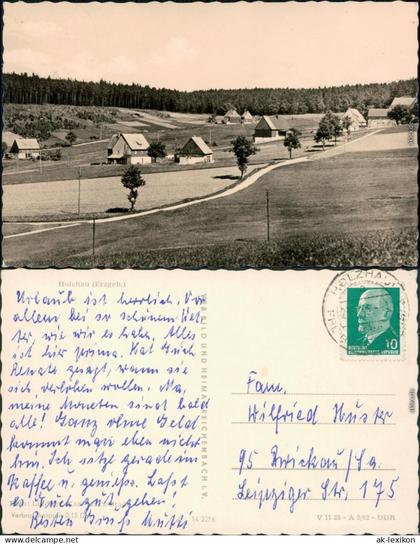 Ansichtskarte Holzhau-Rechenberg-Bienenmühle Panorama-Ansicht 1962