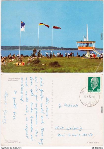 Ansichtskarte Hoyerswerda Wojerecy Knappensee 1969
