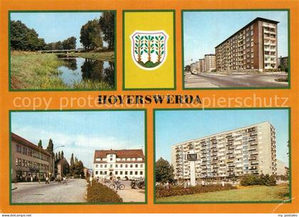 Hoyerswerda Elsterbruecke Wilhelm Pieck Strasse Rathausblick Zentrum